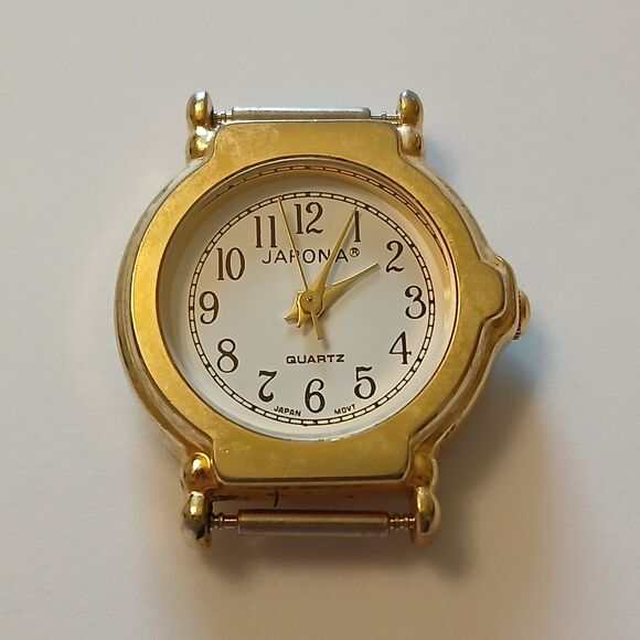 Vtg Japona Women's Gold Tone Analog Round Dial Japan Quartz Movt Watch Case - Picture 1 of 13